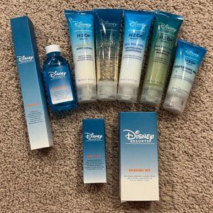 Disney Resorts H2O Bath Toiletries, Gift Set of 9 Travel Size Items
